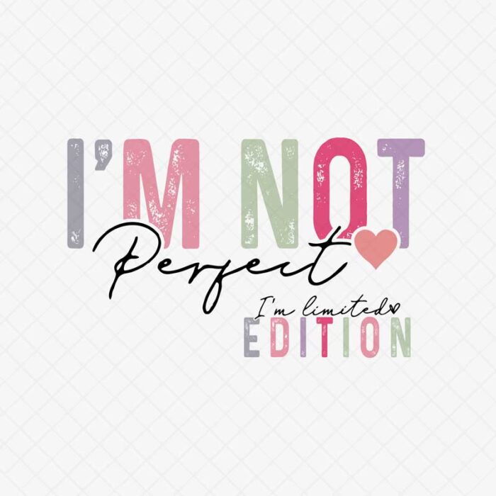 Plotterdatei "I'm Not Perfect" EPS, PNG, DXF und SVG – Bild 2