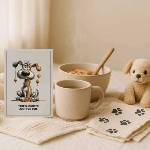 Kostenlose Self-Care Karte: Nimm dir 5 Minuten nur für dich