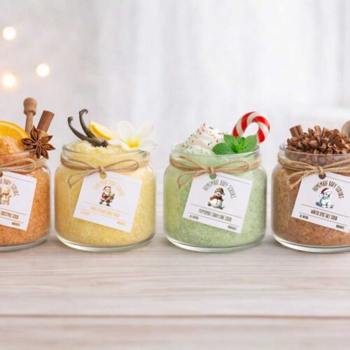 Printable Etiketten für selbstgemachte Body Scrubs