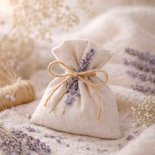 Lavendel-Duftkissen selber machen – Anleitung mit Vorlagen & Etiketten